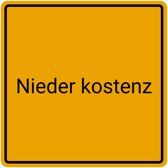 Meldebestätigung Nieder Kostenz